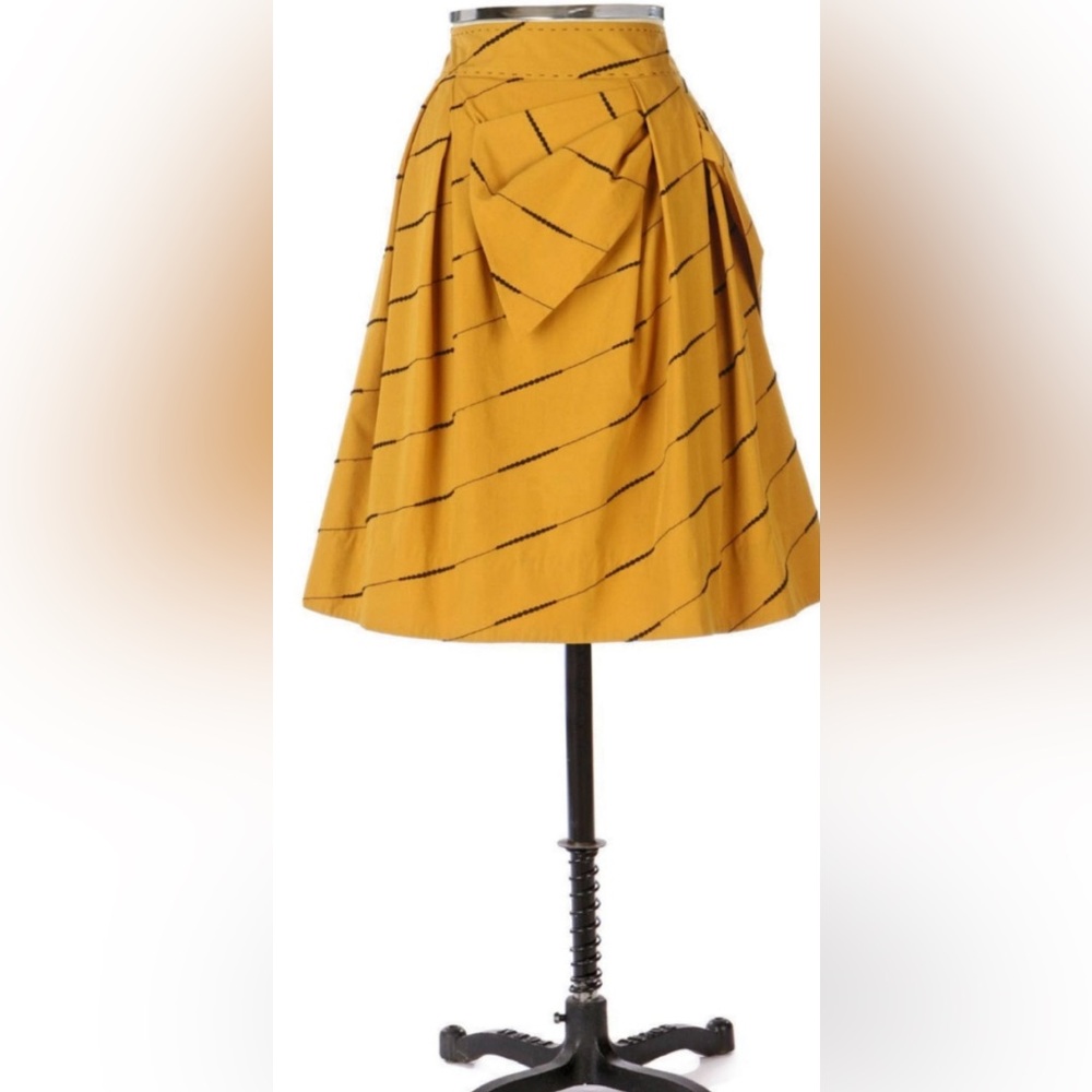 Anthropologie Floreat Subway Stairs SkirtSize 12 EUC